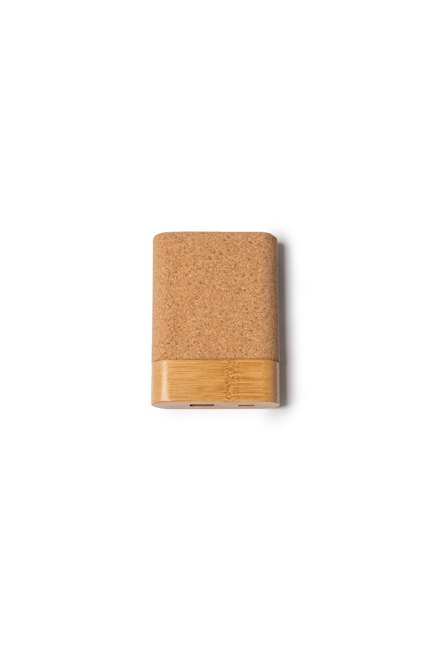 Eco-Friendly Bamboo & Cork Power Bank - 5000mAh