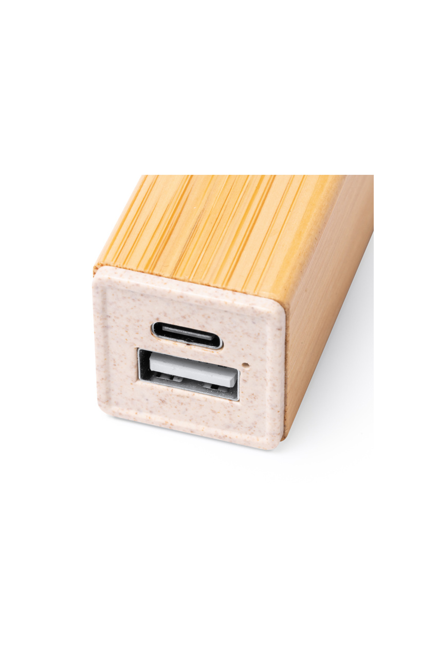 Eco-Friendly Bamboo Power Bank 2600mAh
