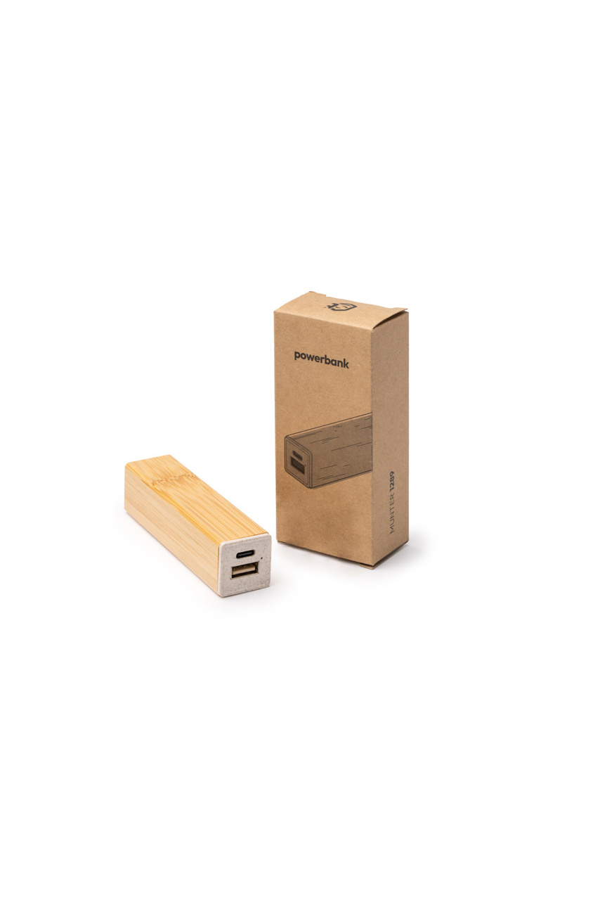 Eco-Friendly Bamboo Power Bank 2600mAh