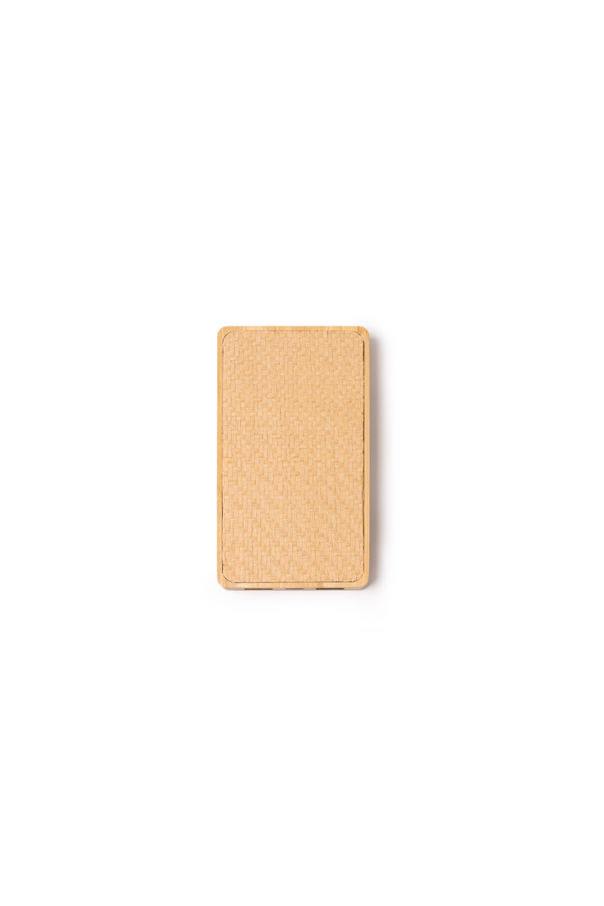 AKROL Bamboo Power Bank 8000mAh - Eco-Friendly Charging
