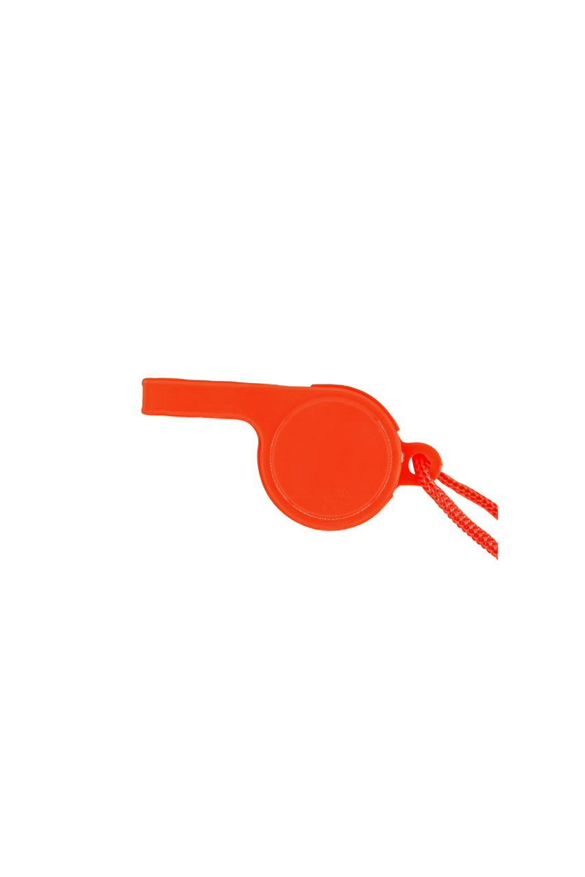 Red Carnival Whistle with Strap - EN71 Certified