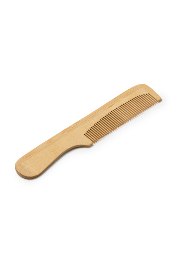 RIZO Bamboo Comb with Handle - Eco-Friendly Hair Care