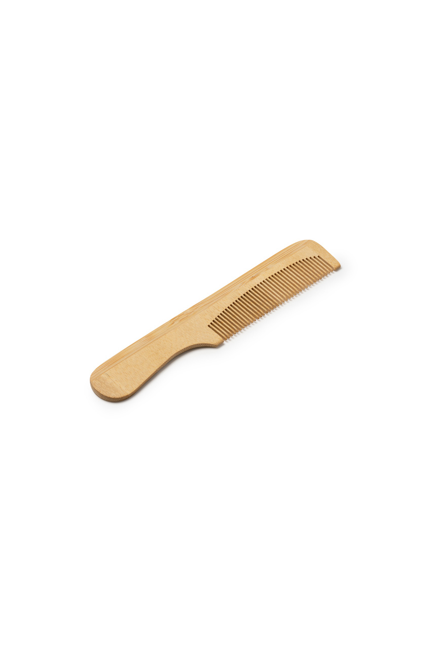 RIZO Bamboo Comb with Handle - Eco-Friendly Hair Care