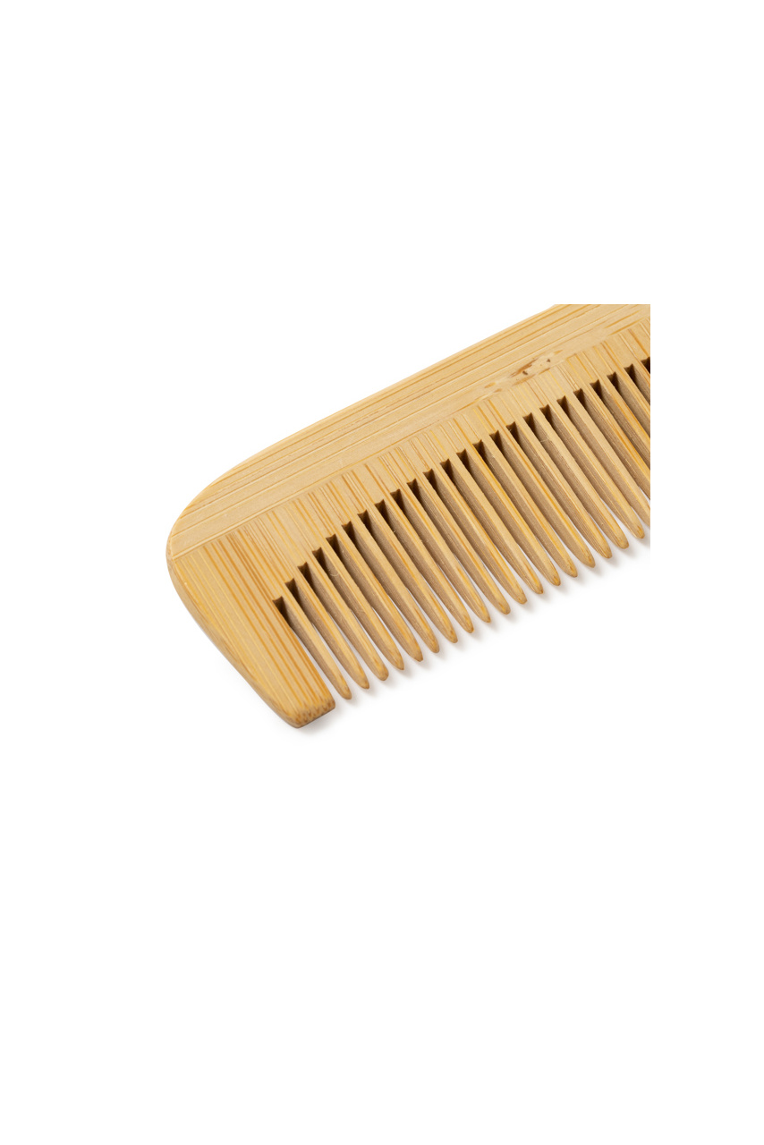 RIZO Bamboo Comb with Handle - Eco-Friendly Hair Care