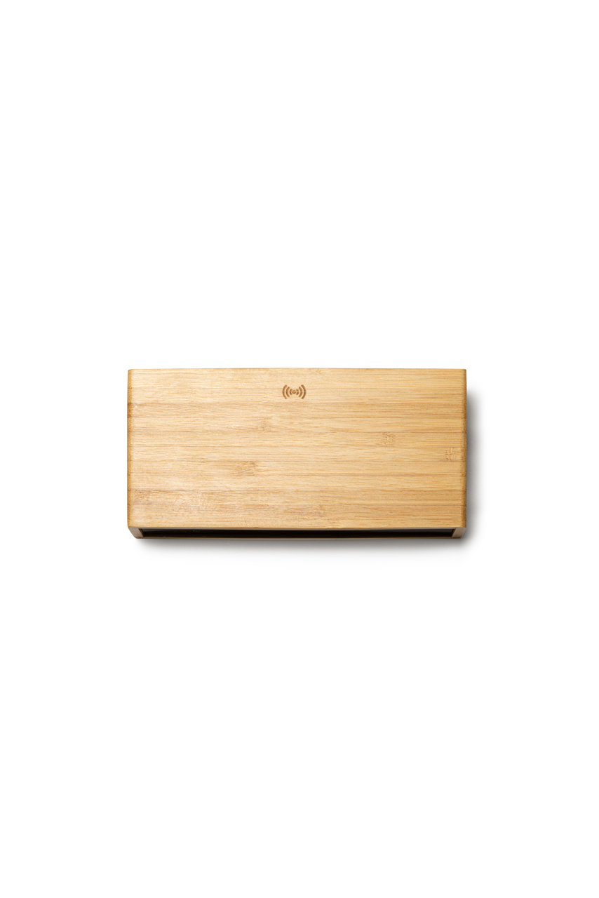 DUNCER Bamboo Wireless Charging Clock