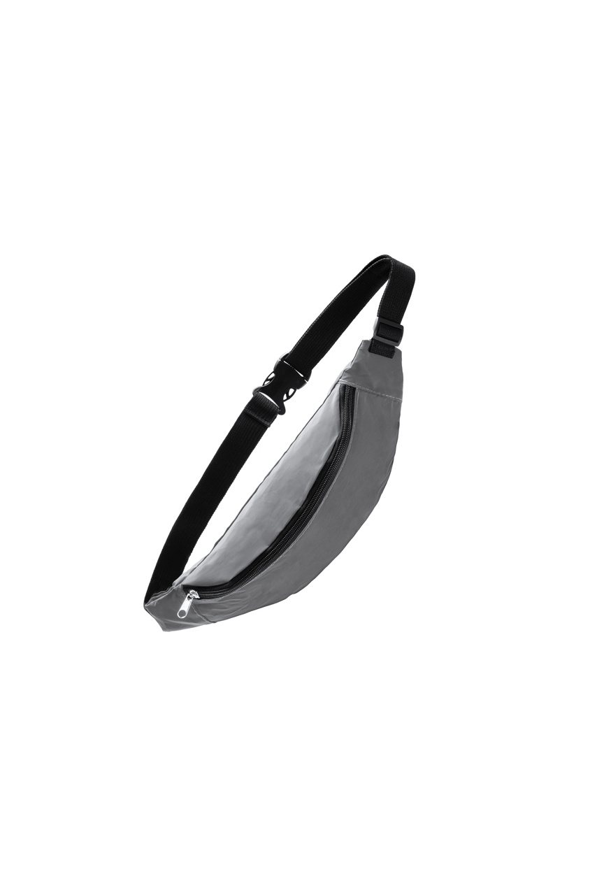 Reflective Polyester Waist Bag with Large Pocket