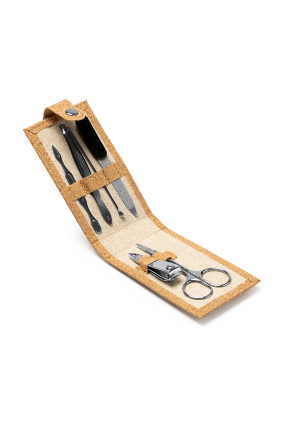 Set Manichiură cu Etui din Plută - Perfect pentru Îngrijire