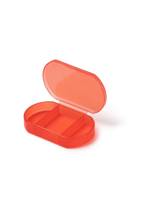 Translucent Pill Organizer - 3 Compartments