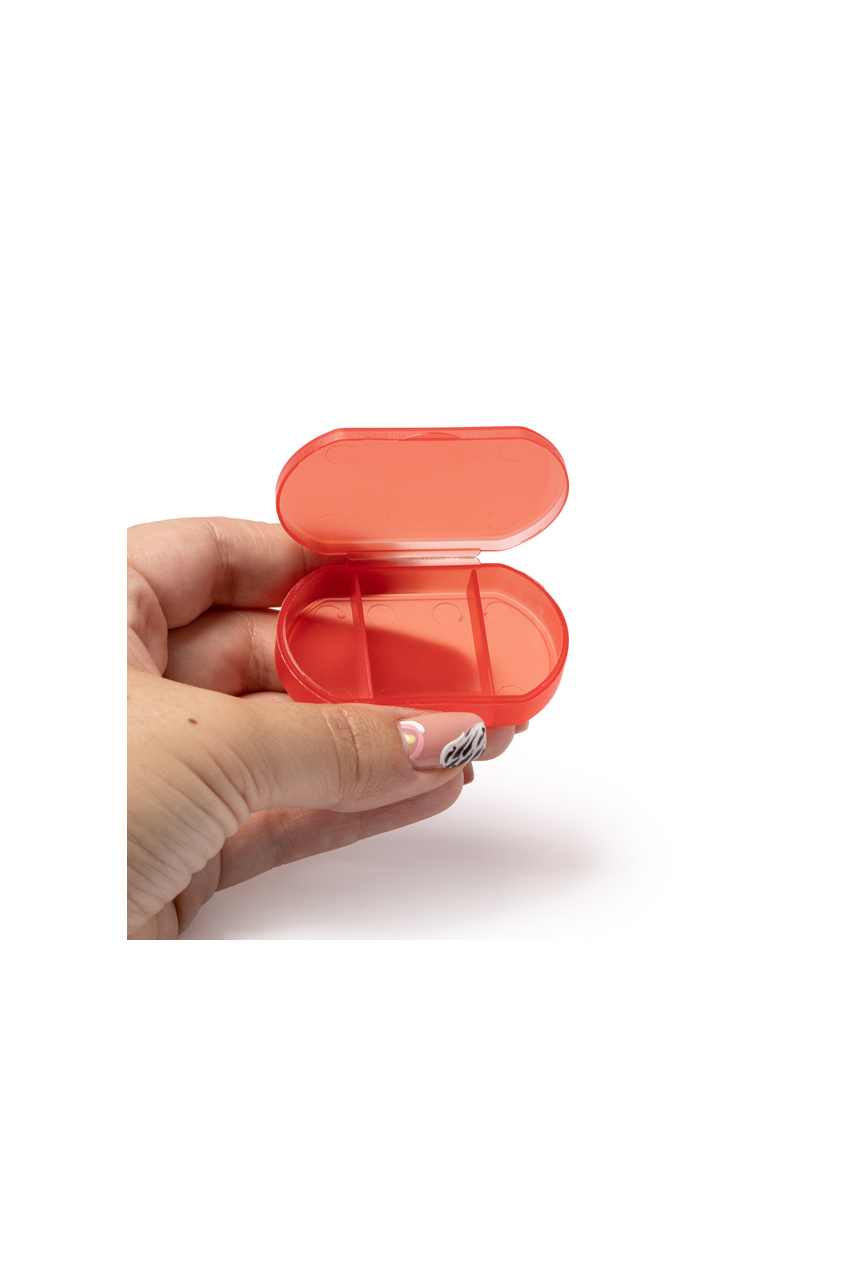 Translucent Pill Organizer - 3 Compartments