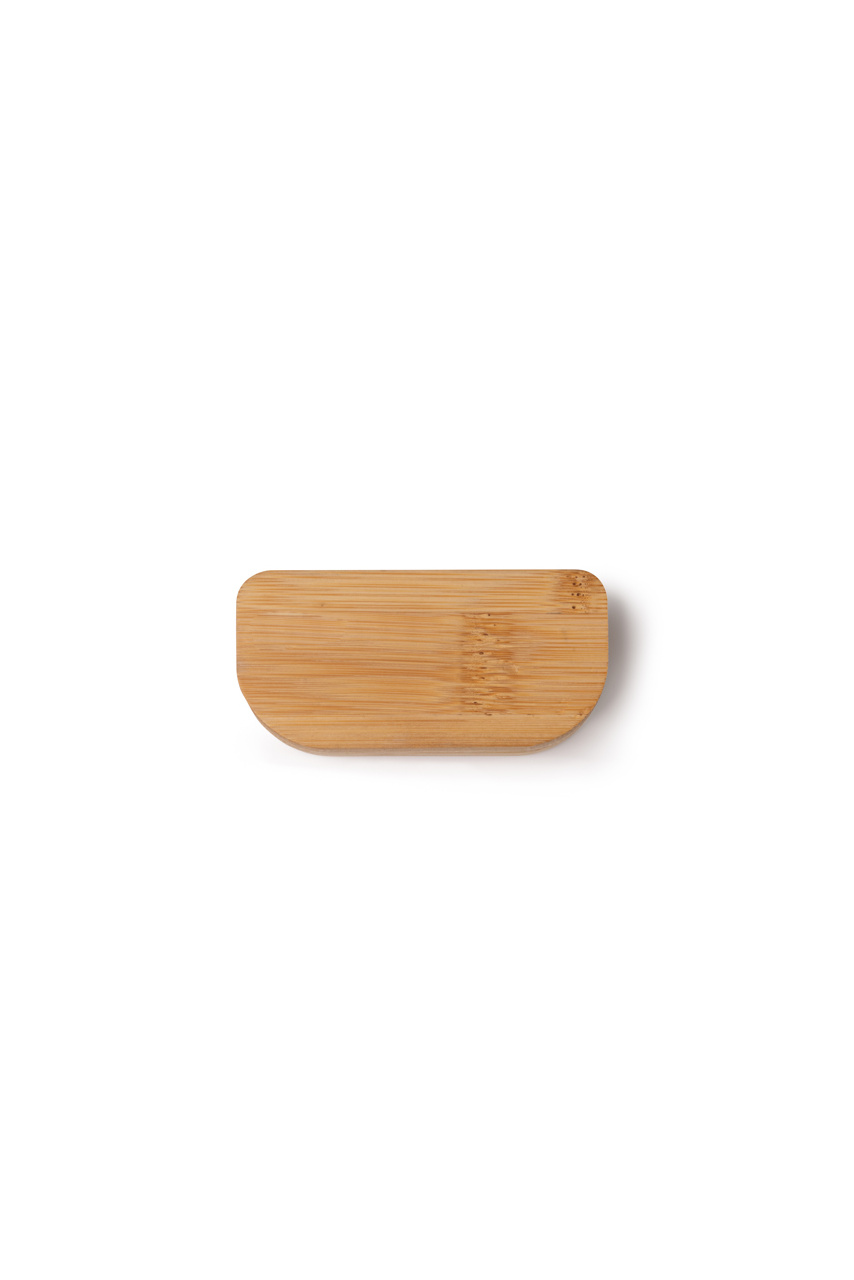 MILDOR Bamboo Pill Box with Magnetized Fastening