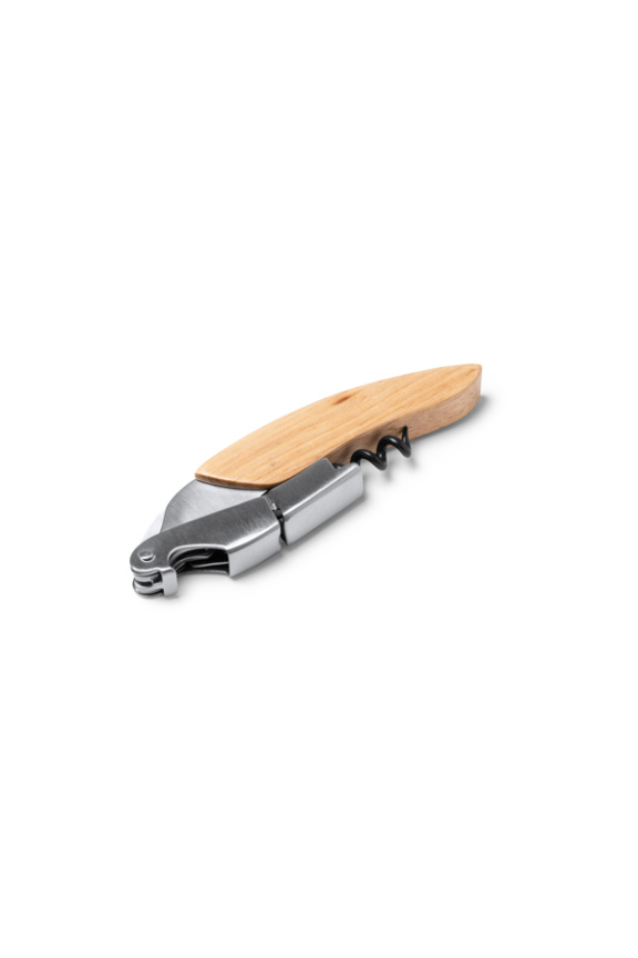 VUREN Stainless Steel Corkscrew with Wooden Handle