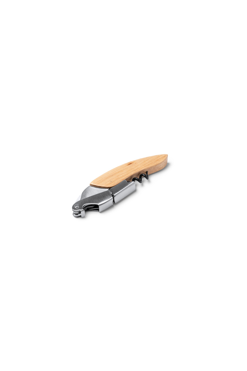 VUREN Stainless Steel Corkscrew with Wooden Handle