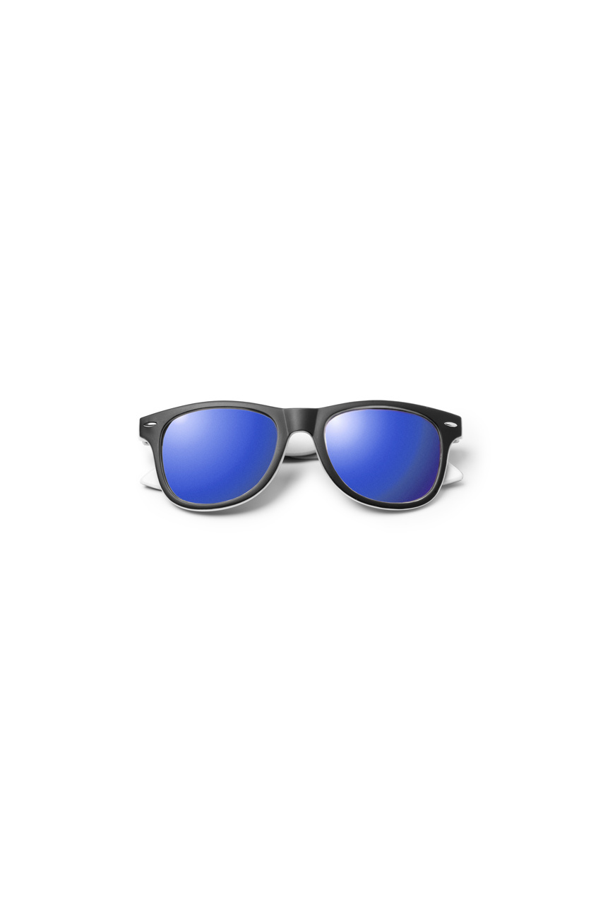 MEZEK Two-Tone Mirror Lens Sunglasses