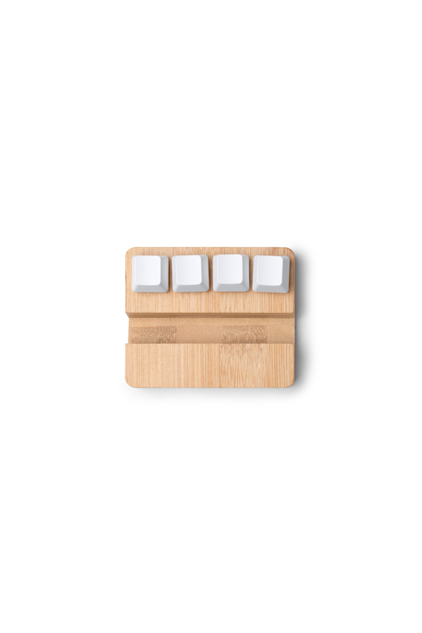 Bamboo Smartphone Holder with Stress-Relief Keys
