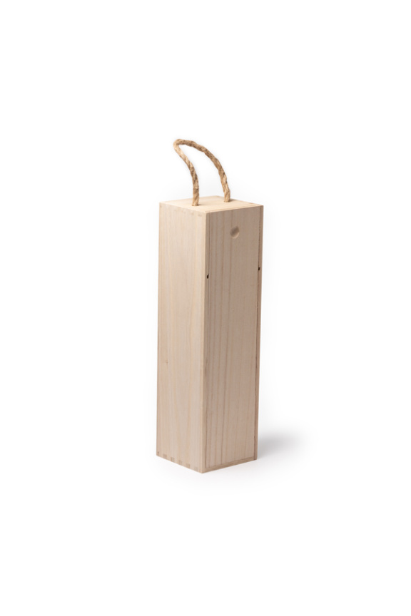 Elegant Wooden Wine Bottle Carrier with Handle