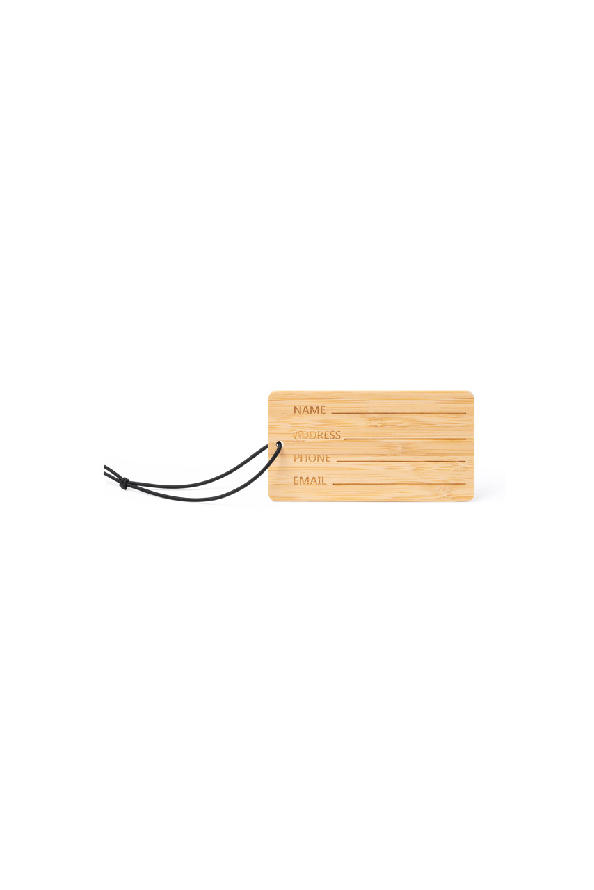 KABORE Bamboo Luggage Tag - Eco-Friendly Travel Accessory