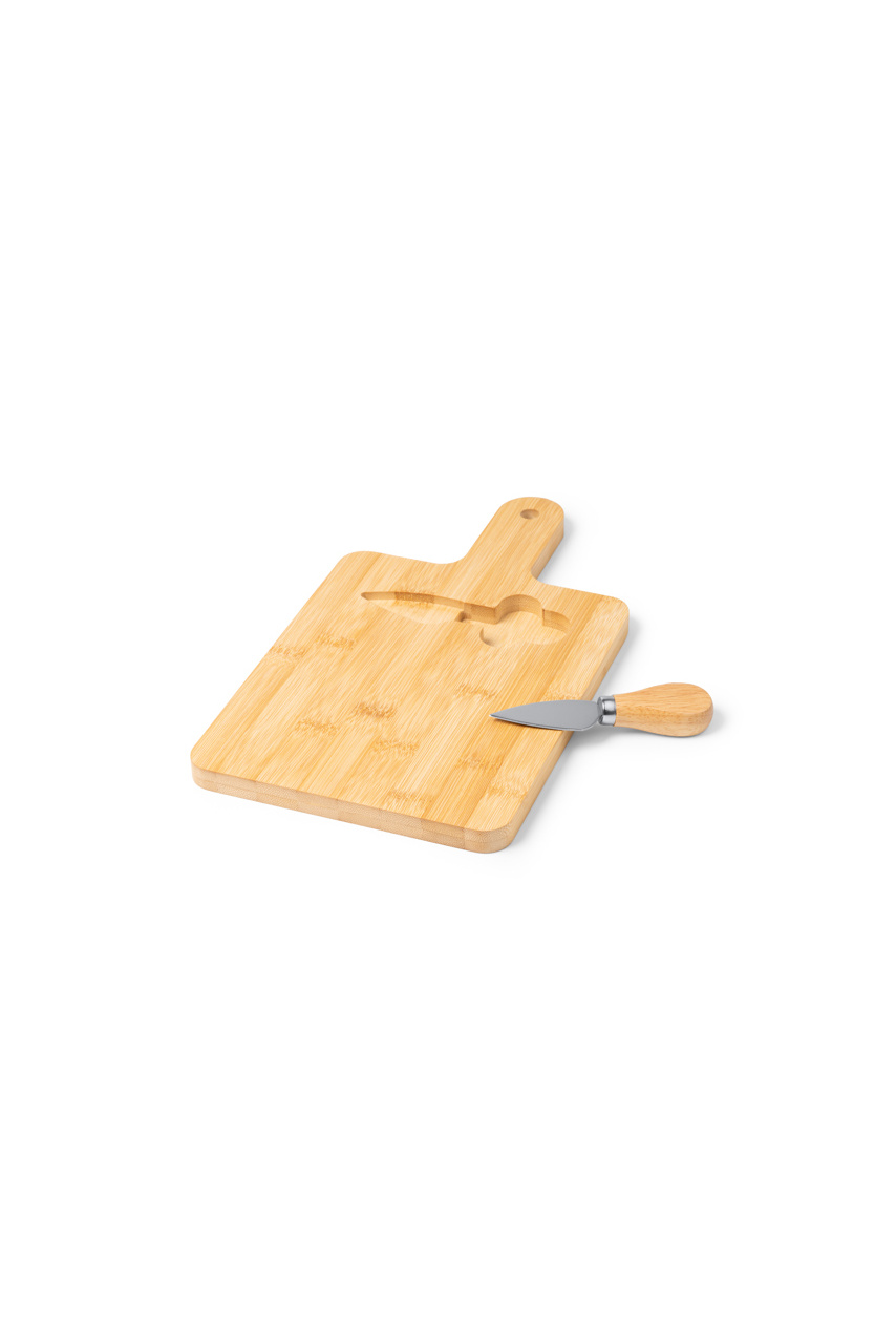 Bamboo Cheese Board with Knife Set