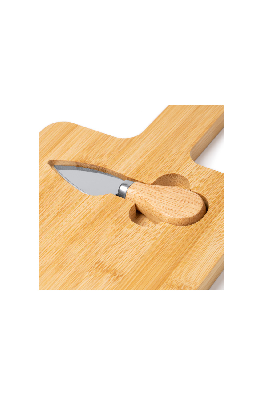 Bamboo Cheese Board with Knife Set