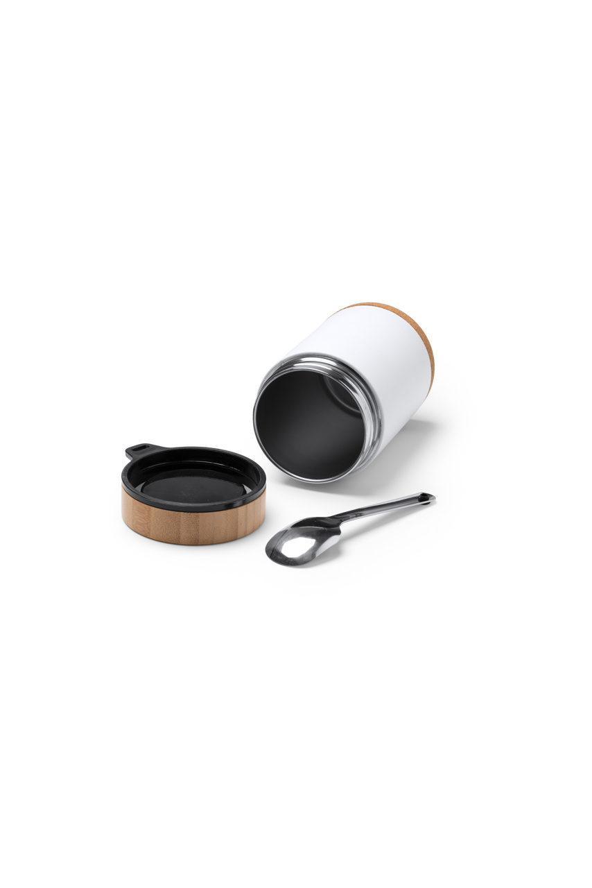 Eco-Friendly Stainless Steel Thermos with Bamboo Lid