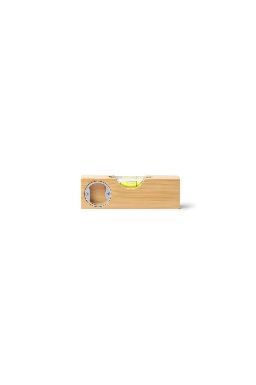 Bamboo Bubble Level with Bottle Opener