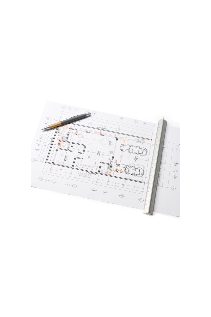 DINTEL Aluminium Triangular Scale Ruler 30 cm