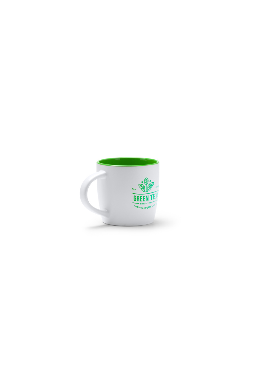 Cana Ceramică RADEK 370 ml Albă cu Interior Colorat