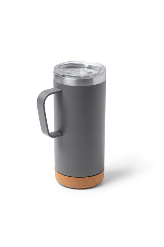 Cana Termică BEYRON din Metal cu Fund de Plută - 600 ml
