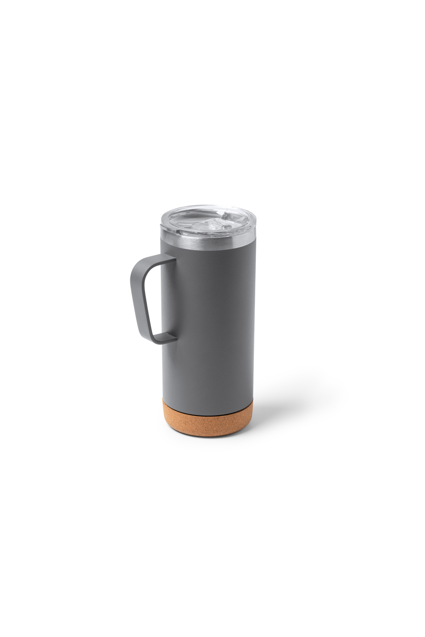 Cana Termică BEYRON din Metal cu Fund de Plută - 600 ml