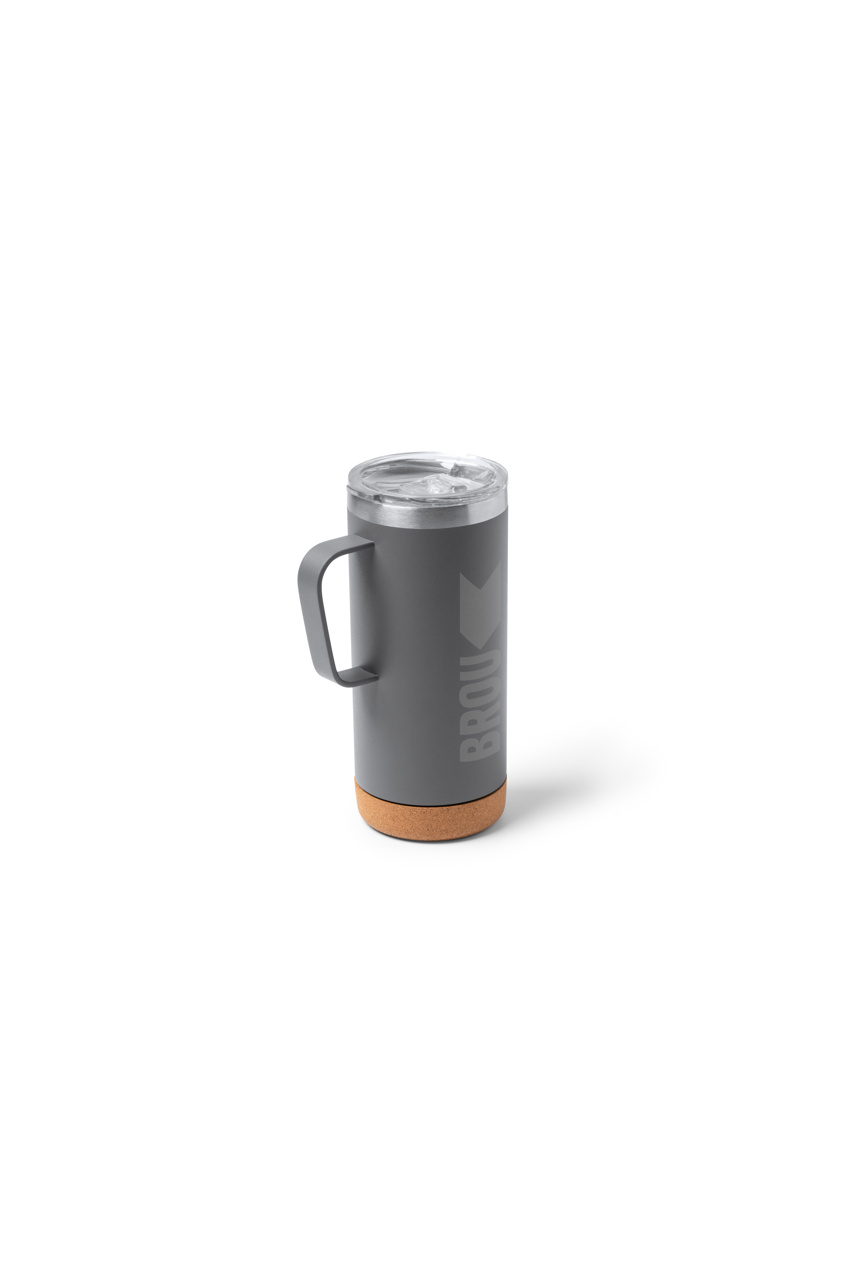 Cana Termică BEYRON din Metal cu Fund de Plută - 600 ml