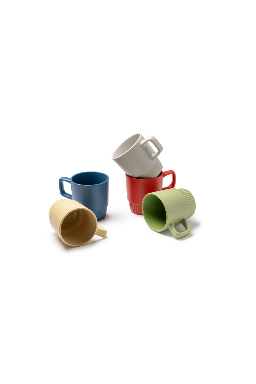 LONGI Ceramic Mug with Beveled Base - 300 ml