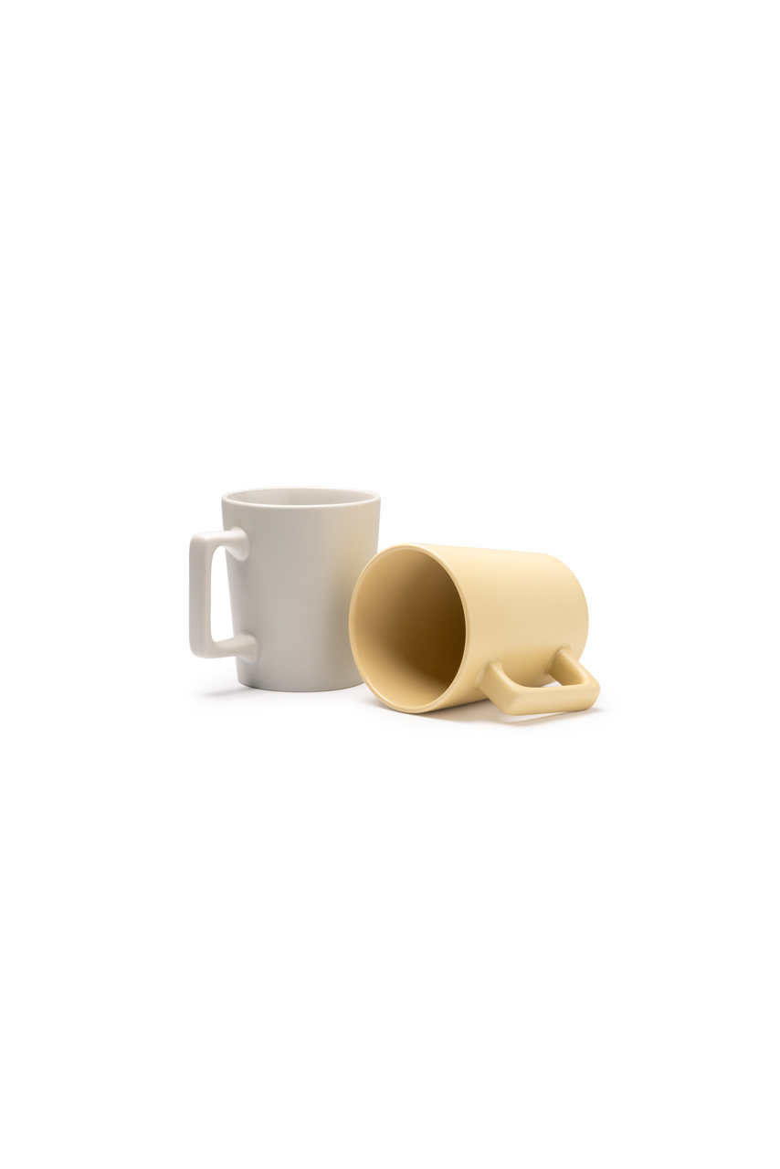 DUNLOK Ceramic Mug with Large Handle 400ml