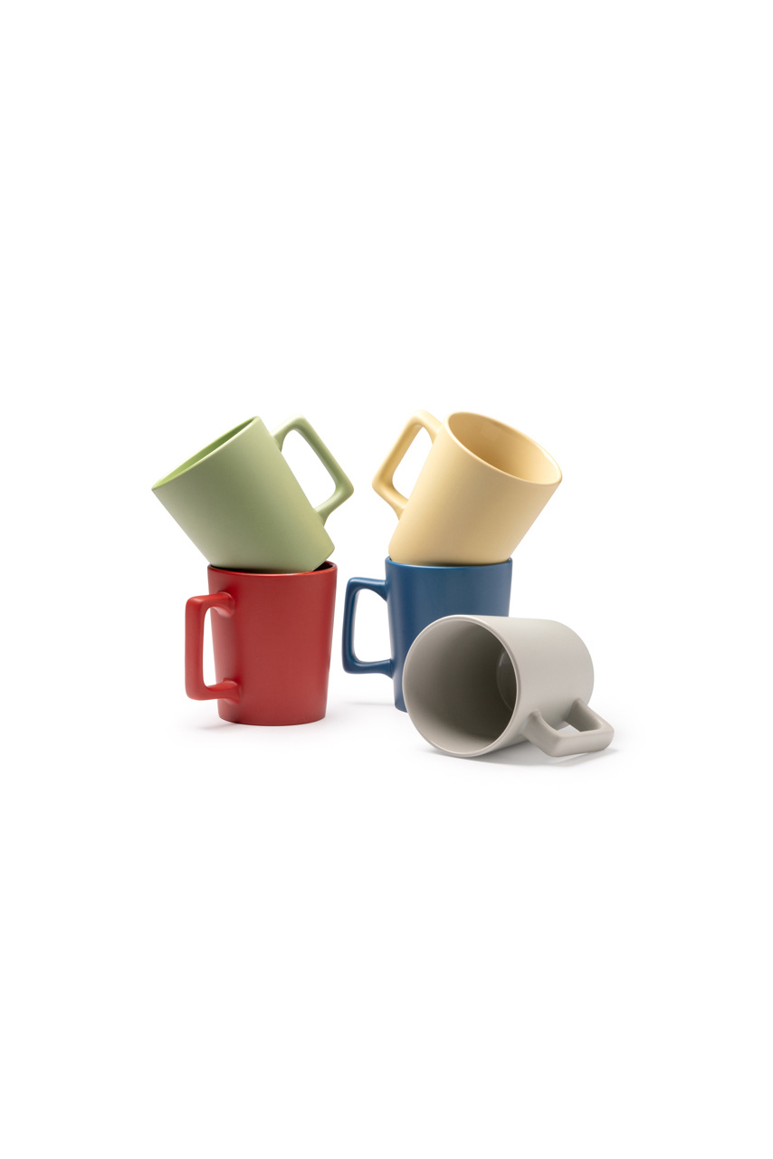 DUNLOK Ceramic Mug with Large Handle 400ml