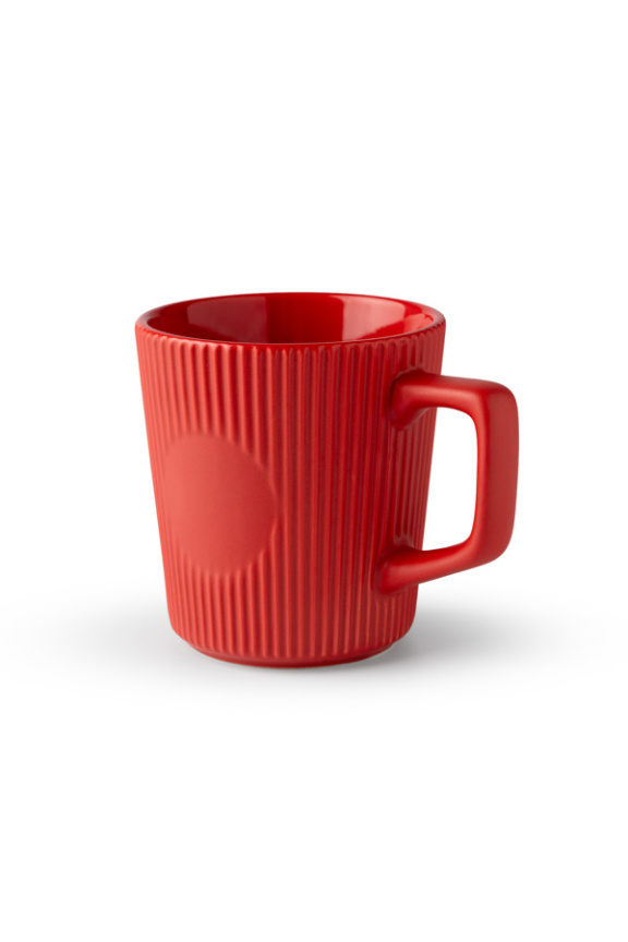 Red Matte Finish Ceramic Mug - 320ml