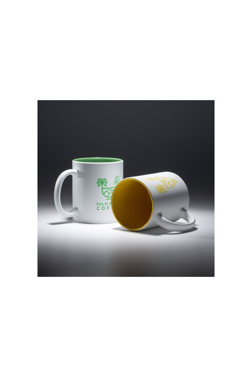 Cana Ceramică ROIBO cu Interior Colorat - 350 ml