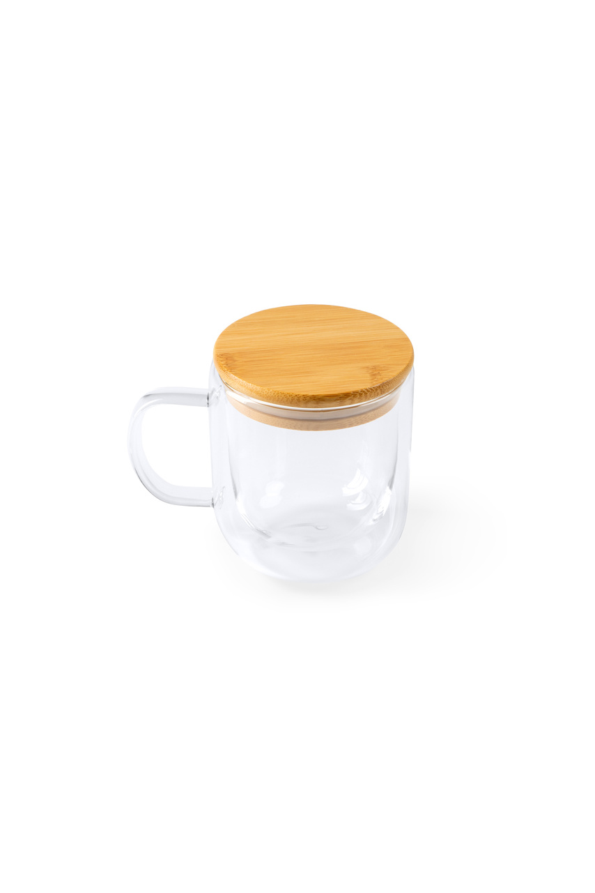 INDAL Eco-Friendly Glass and Bamboo Mug