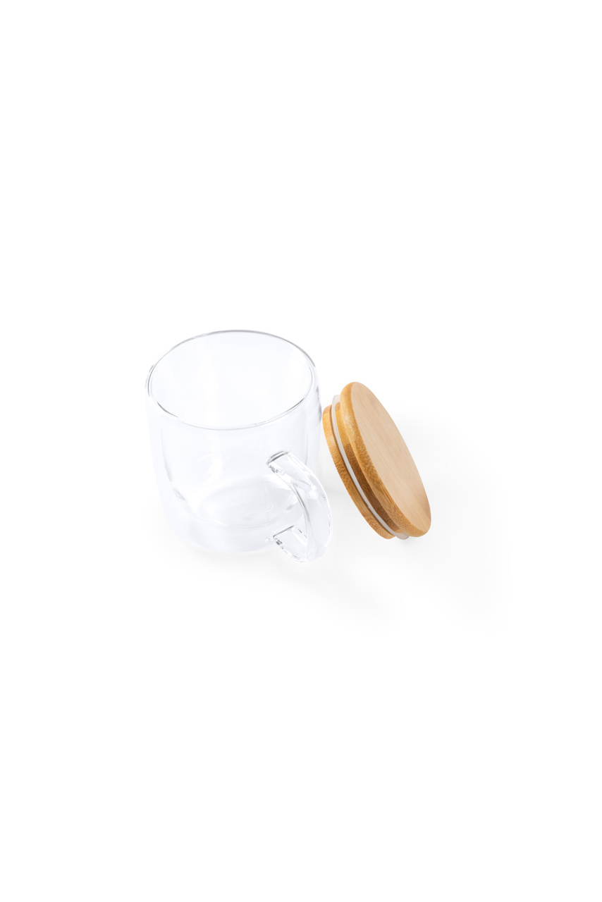 INDAL Eco-Friendly Glass and Bamboo Mug