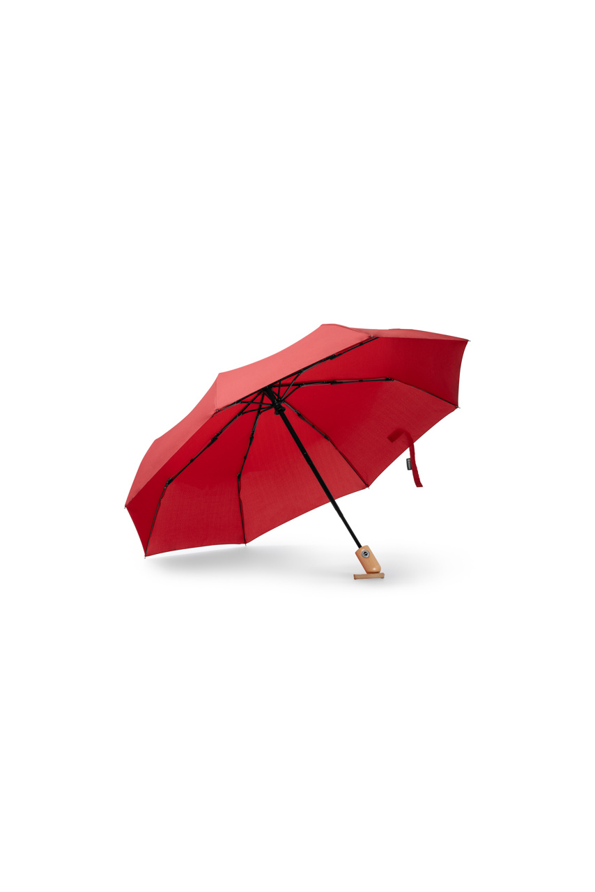 Umbrelă pliabilă ALARIZ cu mâner din bambus