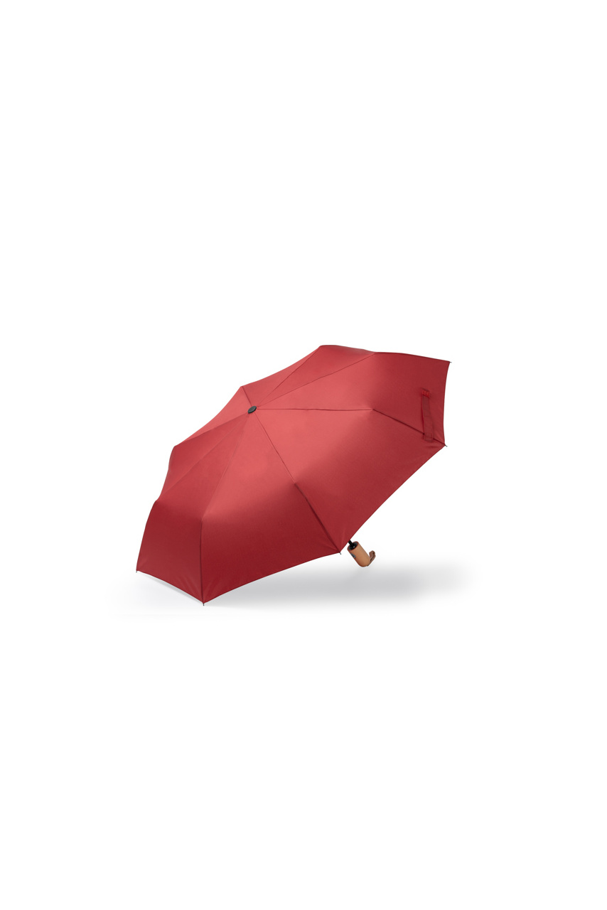 Umbrelă pliabilă ALARIZ cu mâner din bambus