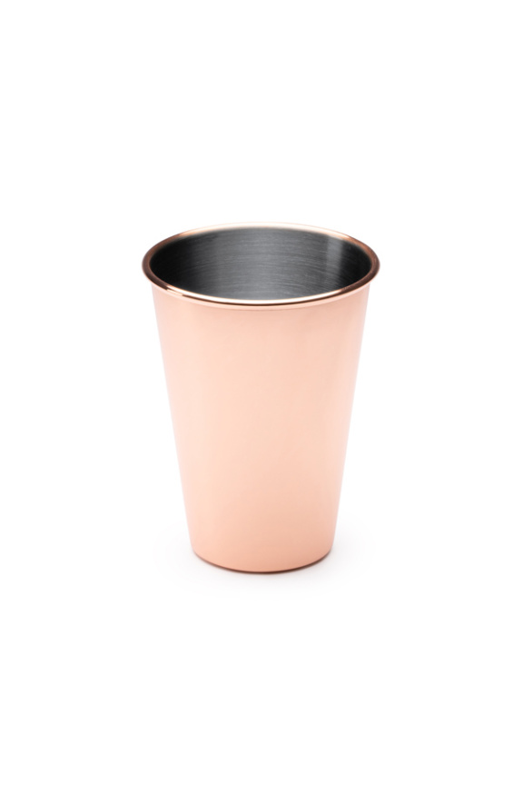 Copper-Coated Stainless Steel Cup - Stylish & Durable