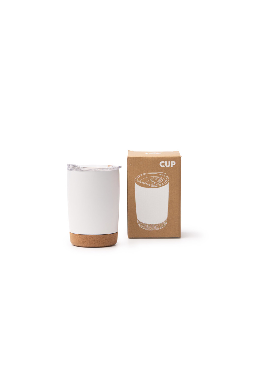 KILVEX Recycled Stainless Steel Cup with Cork Base