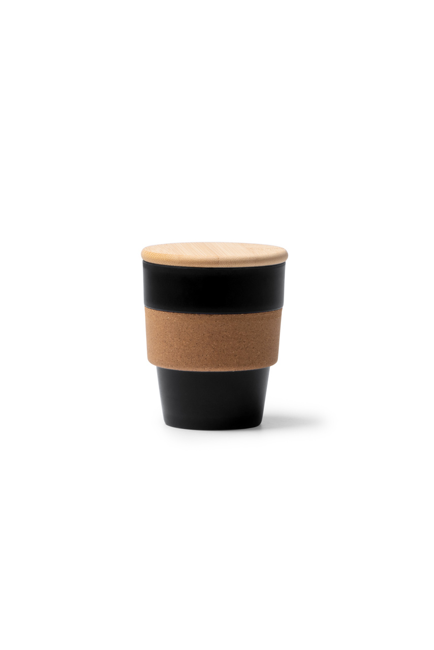 Eco-Friendly Reusable Mug with Bamboo Lid - 350 ml
