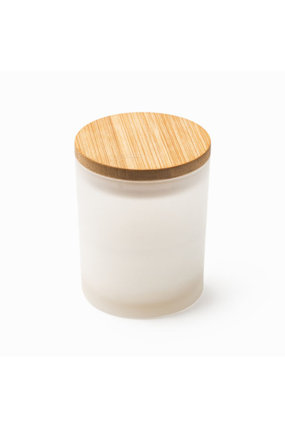 Vanilla Scented Candle with Bamboo Lid