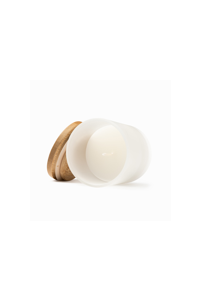 Vanilla Scented Candle with Bamboo Lid