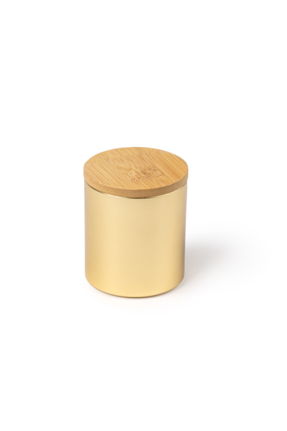 Vanilla Scented Candle with Bamboo Lid
