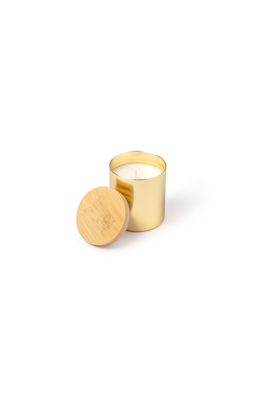 Vanilla Scented Candle with Bamboo Lid