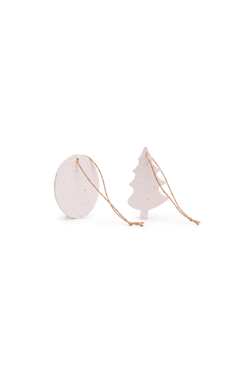 Eco-Friendly Seed Paper Christmas Ornaments