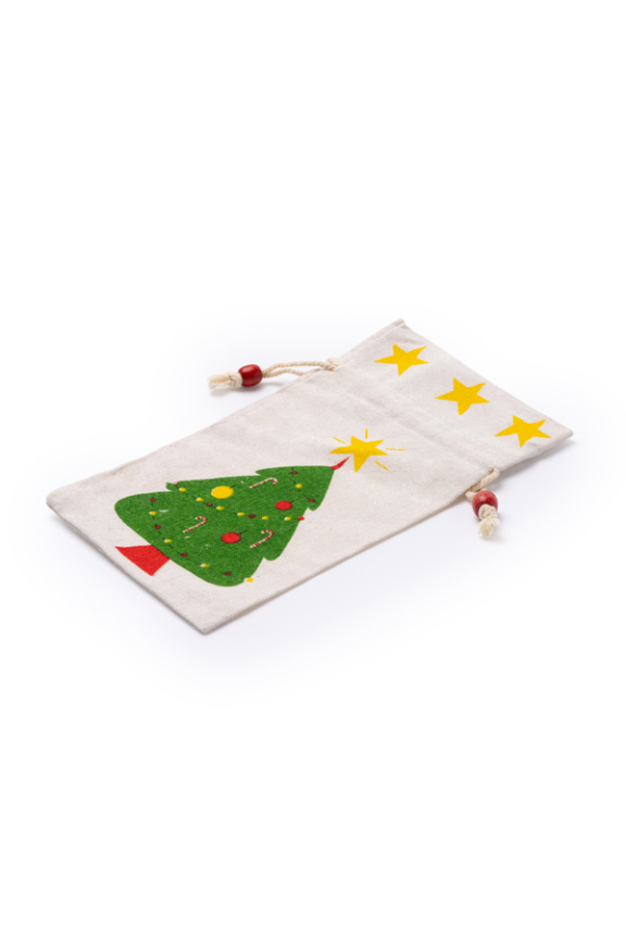 Christmas Tree Cotton Gift Bag - Festive & Reusable
