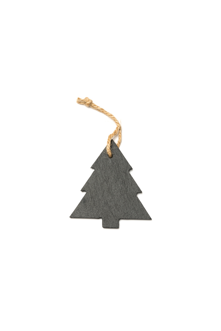 RUDOLF Christmas Slate Ornaments - Tree & Star Designs