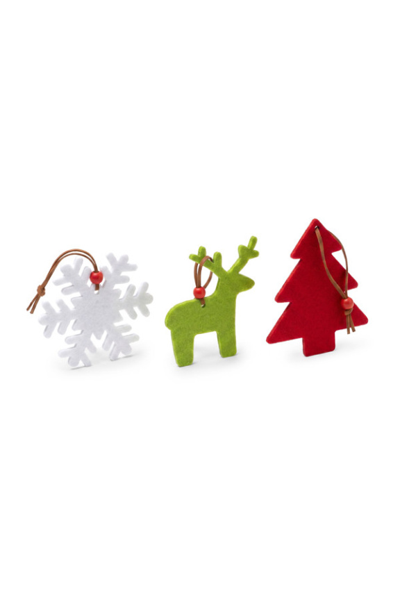 Felt Christmas Decorations Set - Festive Home Decor