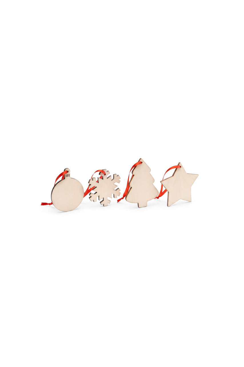 JINGLE Wooden Christmas Ornament
